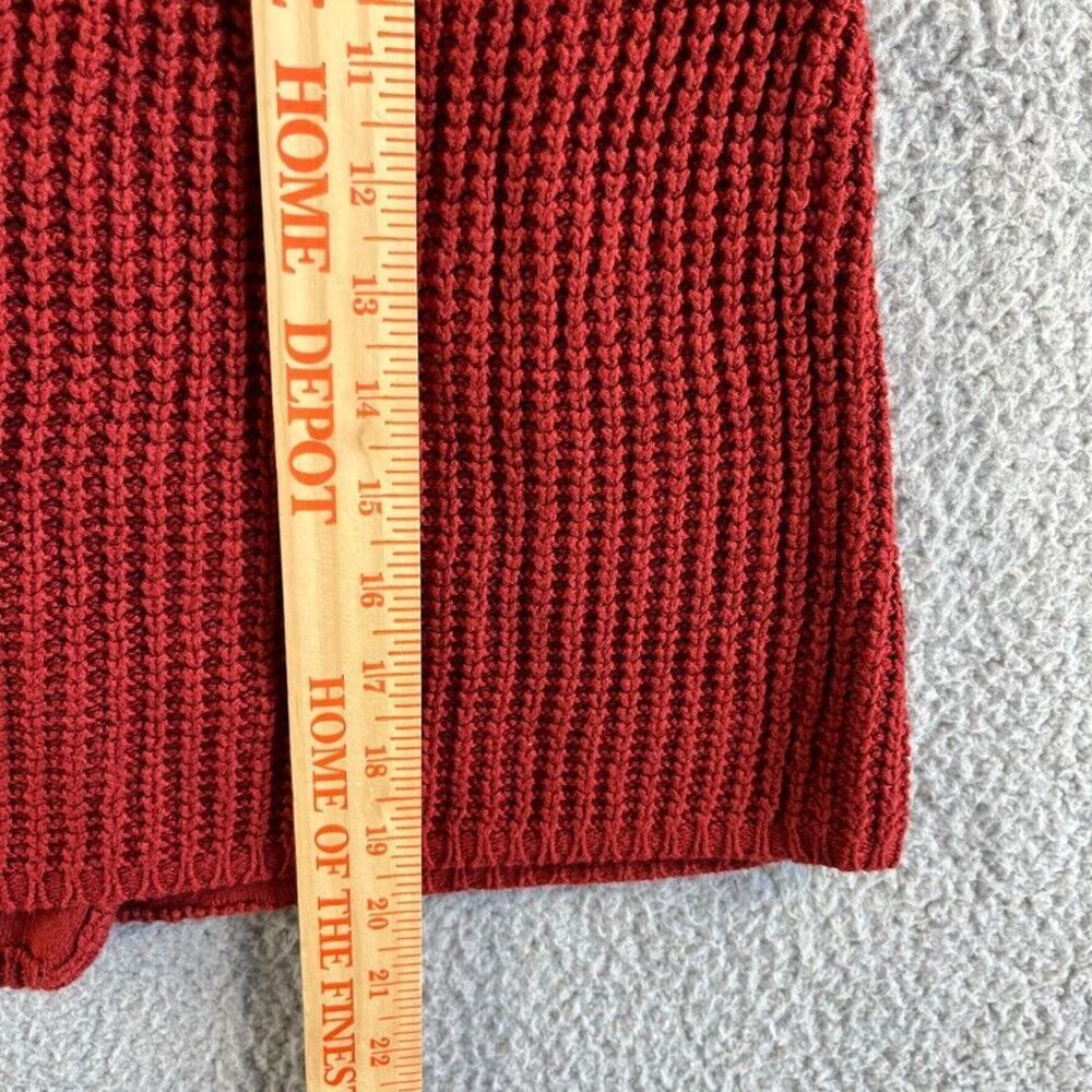 NEW‎ Banana Republic Cardigan Sweater Womens Small Red Angora Blend Chunky - Picture 16 of 16